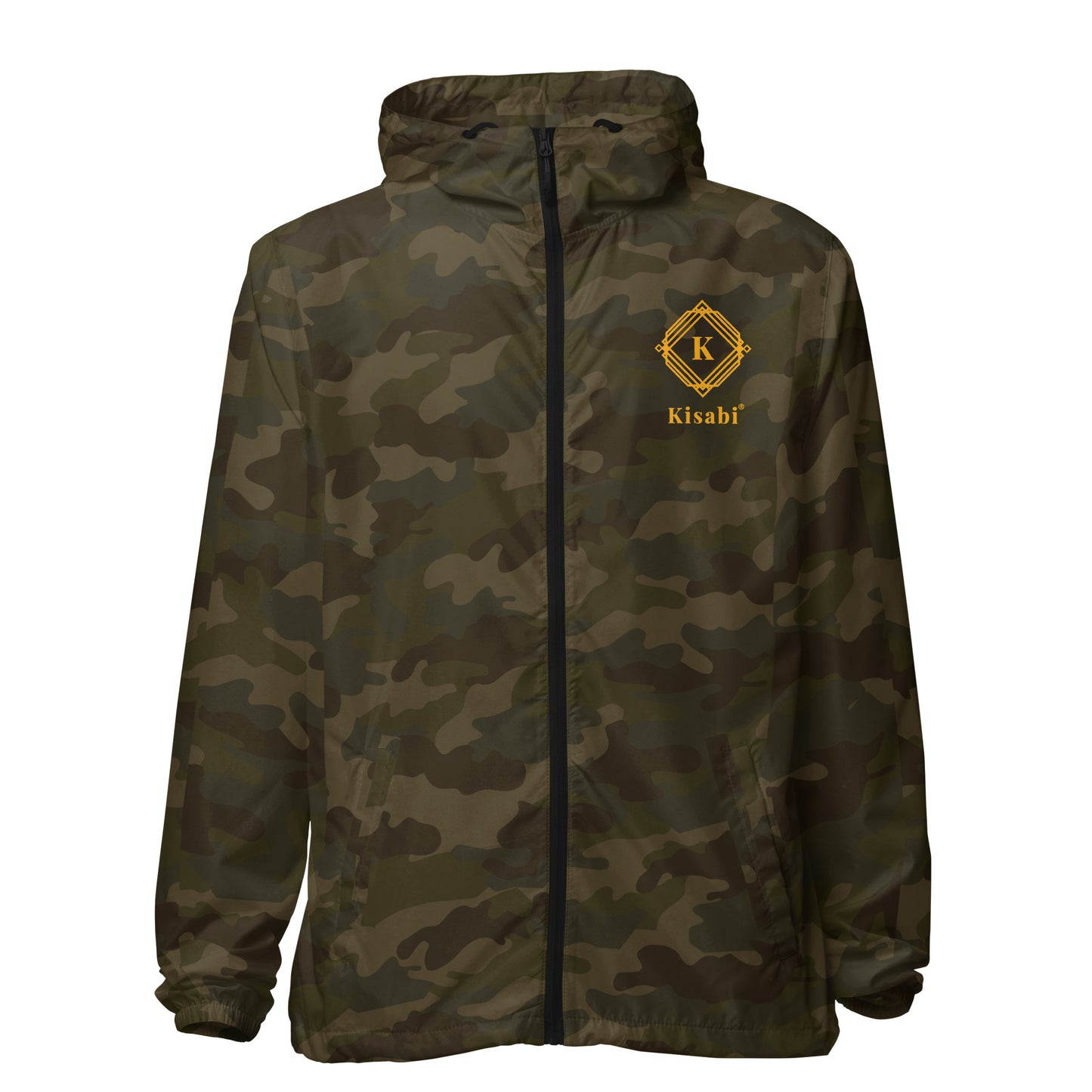 KISABI Unisex Lightweight Zip Up Windbreaker