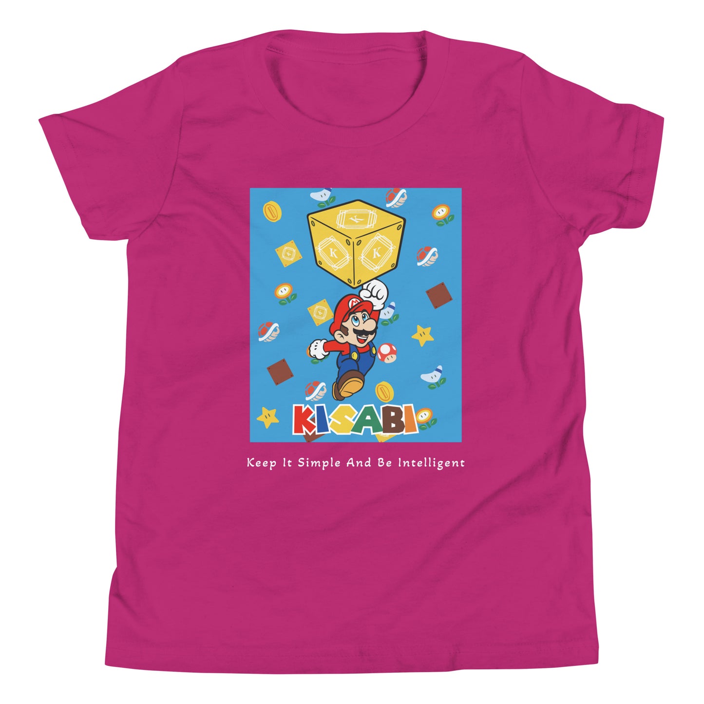 Mario Youth Short Sleeve T-Shirt By KISABI®