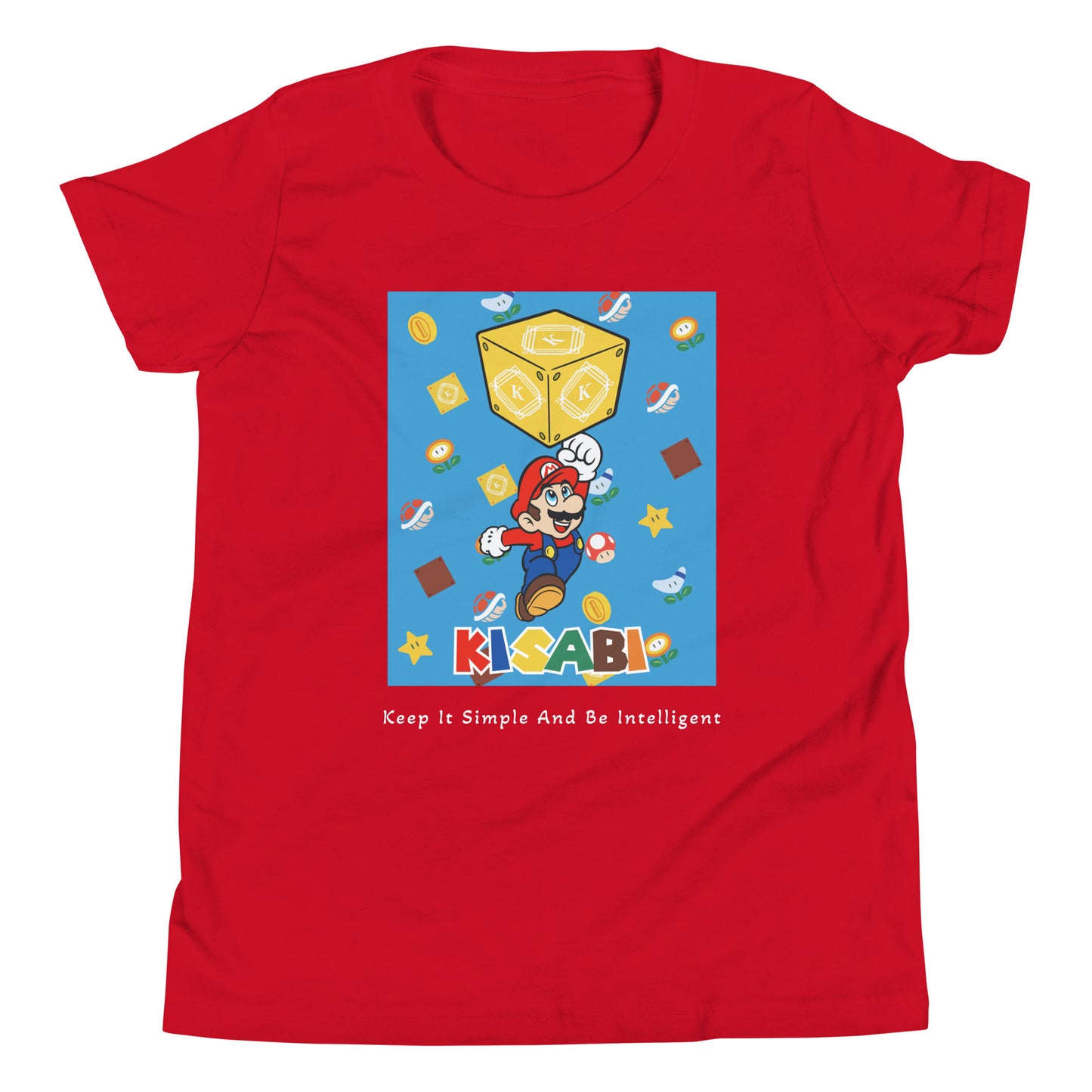Mario Youth Short Sleeve T-Shirt By KISABI®