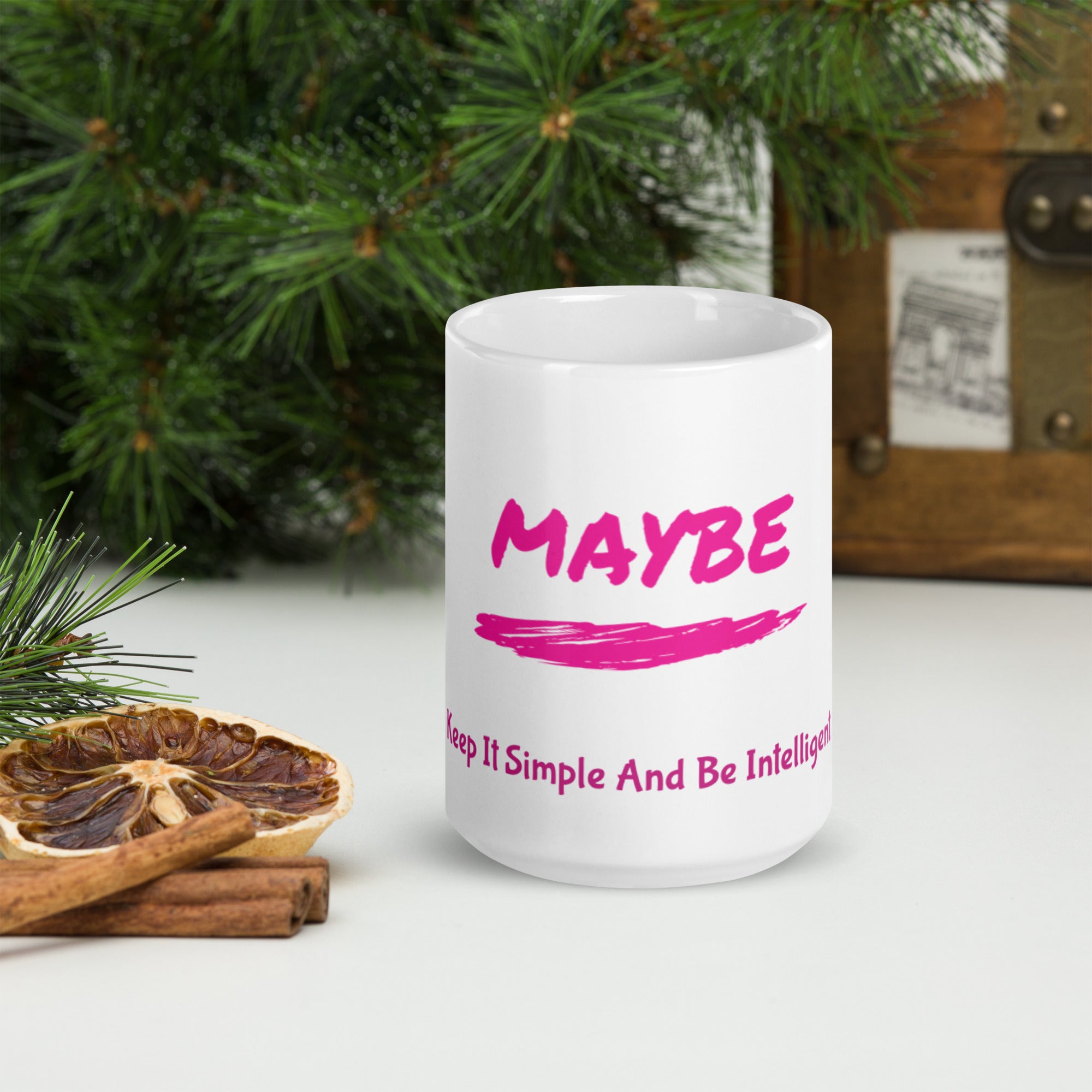 Kisabi® Maybe White Glossy Mug